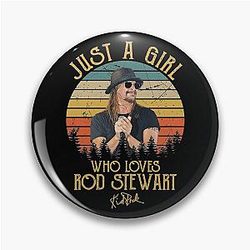 Just A Girl Who Loves Rock Pin
