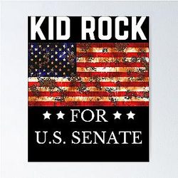 Vintage Photo Rock For USA Senate Gift For You Poster