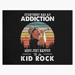 Everybody Has an Addiction Mine just happens to be Kid Rock Vintage Jigsaw Puzzle