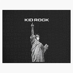 Vintage American Flag Kid Rock Jigsaw Puzzle