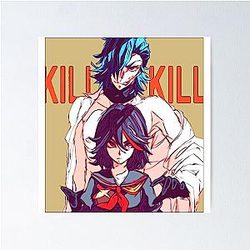 Kill la Kill Ryuko Matoi and Aikuro Mikisugi Poster