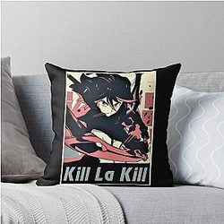 Retro Design Ryuko Kill La Kill Anime Throw Pillow