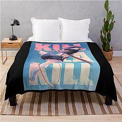 Awesome First Day A Girl Kill Ryuko M Us Woman Throw Blanket