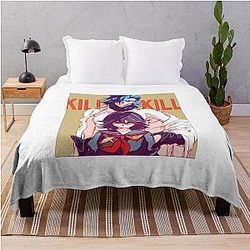 Kill la Kill Ryuko Matoi Aikuro Mikisugi Sketch Throw Blanket