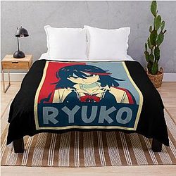 Kill La Kill Anime Character Ruko Throw Blanket