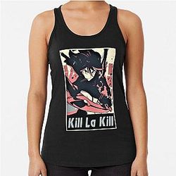 Retro Design La Kill Anime Manga Racerback Tank Top