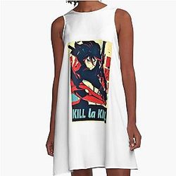 Men Who Love Otaku Kill La Kill People Wear Classic A-Line Dress