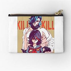 Kill la Kill Ryuko Matoi and Aikuro Mikisugi Sketch Zipper Pouch