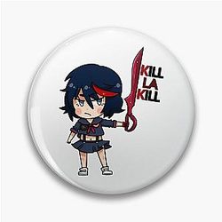 Vintage Style Art Ryuko Kill Kill Men Who Love Pin