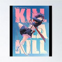Awesome First Day, A Girl, Kill la Kill, Ryuko, Music Woman Poster