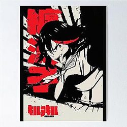 Ryuko Matoi Kill la Kill Ink Poster