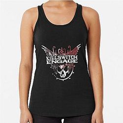 Killswitch Alive or Just Breathing American Metalcore Band Gift Fan Racerback Tank Top