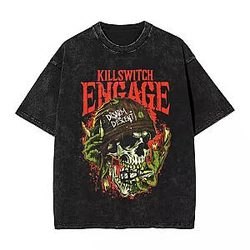 New Limited PTTT1506 Washed  Killswitch Engage T-Shirts