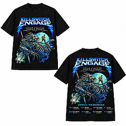 Sylosis & Blue Moon Skeleton Australia New Zealand 2026 TourLA0910 Killswitch Engage T-Shirts