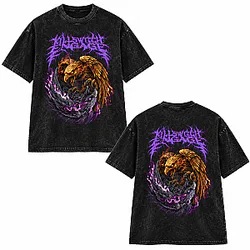 Wash Golden & Dark Phoenix Purple Lightning LA0910 Killswitch Engage T-Shirts
