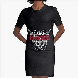 Man Comfortable Killswitch Engage Logo Tee Graphic T-Shirt Dress