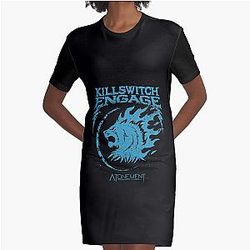 Killswitch American Metalcore Band Gift Fan Graphic T-Shirt Dress
