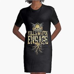 Killswitch Incarnate Vintage American Metalcore Band Gift Fan Graphic T-Shirt Dress