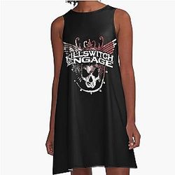 Killswitch Alive Or Just Breathing American Metalcore Band Gift Fan A-Line Dress