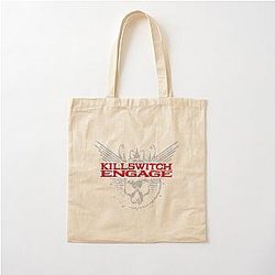 Man Comfortable Killswitch Engage Logo Tee Cotton Tote Bag