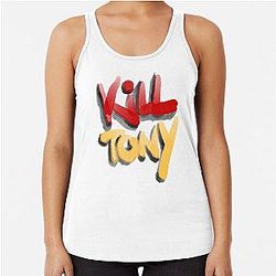 Kill Tony Podcast Logo In Watercolor Racerback Tank Top