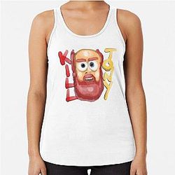 Kill Tony Podcast In Watercolor Featuring William Montgomery Racerback Tank Top