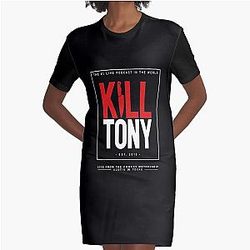 kill tony merch Kill Tony Show Graphic T-Shirt Dress