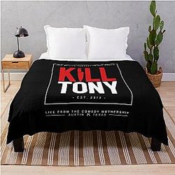 kill tony merch Kill Tony Show Throw Blanket