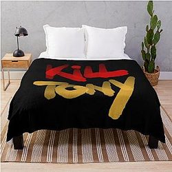 Kill Tony Podcast Logo In Watercolor Throw Blanket