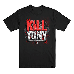 Red Chrome 3D Logo LA 2304 KILL TONY T-Shirts