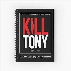 kill tony merch Kill Tony Show Spiral Notebook