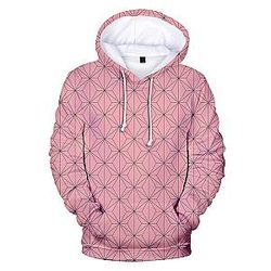 Kimetsu no Yaiba Hoodies -   Nezuko Kamado Pattern Demon Slayer Storeandise Demon Slayer Store