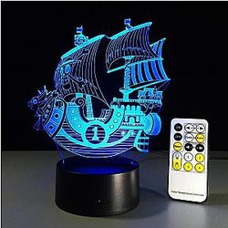 One Piece Merch – Thousand Sunny Ship LED Lamp Figure ANM0608