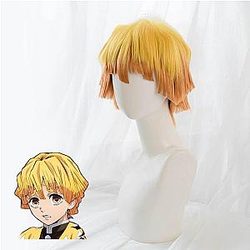 Kimetsu no Yaiba Cosplay Zenitsu Wig Demon Slayer Storeandise Demon Slayer Store