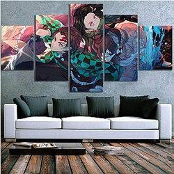 Kimetsu no Yaiba Canvas  -  Tanjiro and Nezuko Demon Slayer Storeandise Demon Slayer Store