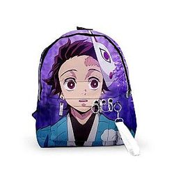 Kimetsu no Yaiba Sac à dos - Tanjiro Wisteria Flowers Demon Slayer Storeandise Demon Slayer Store