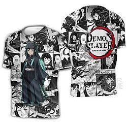 Kimetsu no Yaiba Store - Muichiro Tokito Manga Insipiration Shirt Demon Slayer Store