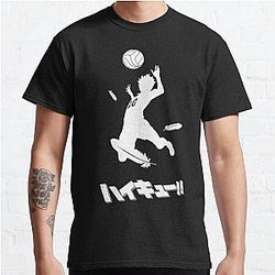 T-shirts Haikyuu – T-shirt graphique à pointe de Hinata