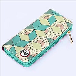 Kimetsu no Yaiba Store - Giyu Tomioka Uniform PU Leather Wallet Kimetsu no Yaiba Merch Demon Slayer Store