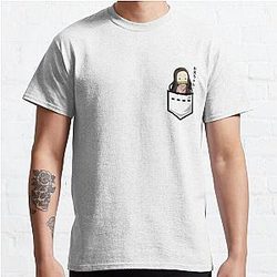 Kimetsu no Yaiba T-shirts - Pocket Nezuko - Onii-Chan? ver Classic T-Shirt RB0708