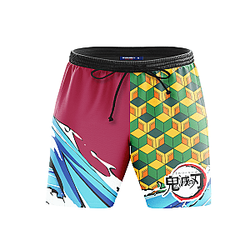 Kimetsu no Yaiba Short - Slayer Giyu Beach Shorts Demon Slayer Store