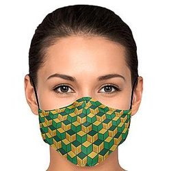 Kimetsu no Yaiba Face Mask- Giyu Pattern Premium Carbon Filter Face Mask Demon Slayer Store