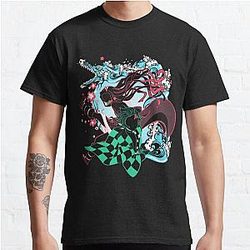 Kimetsu no Yaiba T-shirts - Kimetsu no Yaiba Siblings Classic T-Shirt RB0708