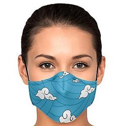 Kimetsu no Yaiba Face Mask- Urokodaki Pattern Premium Carbon Filter Face Mask Demon Slayer Store