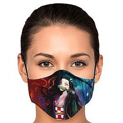 Kimetsu no Yaiba Face Mask- Special Nezuko Pattern Premium Carbon Filter Face Mask Demon Slayer Store