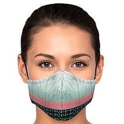 Kimetsu no Yaiba Face Mask- Shinobu Pattern  Premium Carbon Filter Face Mask Demon Slayer Store