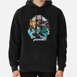 Kimetsu no Yaiba Hoodies - Kimetsu no Yaiba Pullover Hoodie RB0708