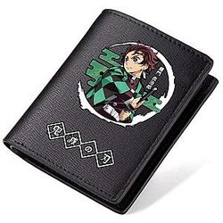Kimetsu no Yaiba A conserver - Kimetsu no Yaiba Portefeuille en cuir court Tanjiro Kamado Kimetsu no Yaiba Magasin de Tueuse de Démon Merch