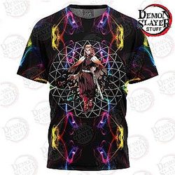 Kimetsu no Yaiba Store - Neon Flow Kyojuro T-Shirt Kimetsu no Yaiba Merch Demon Slayer Store