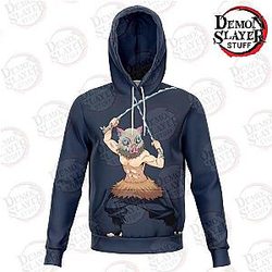 Kimetsu no Yaiba Hoodies - Hashibira Inosuke Hoodie Kimetsu no Yaiba Merch Demon Slayer Store